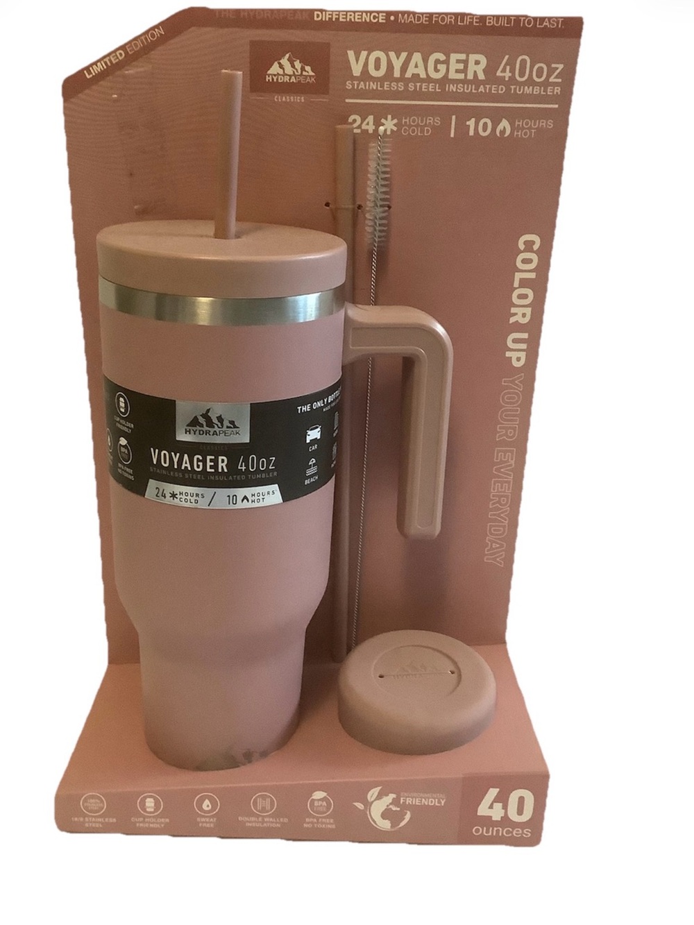 HydraPeak Voyager 40oz Stainless Insulated Tumbler -